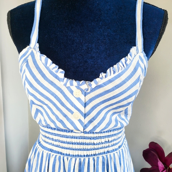 ZARA STRIPED MIDI DRESS NWT - Picture 11 of 14